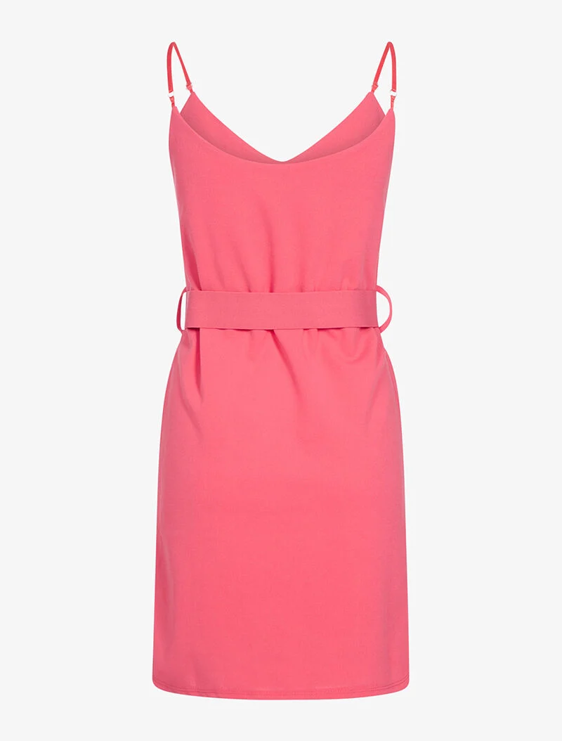 Schlafkleid mit Gürtel in der Taille - Rose
