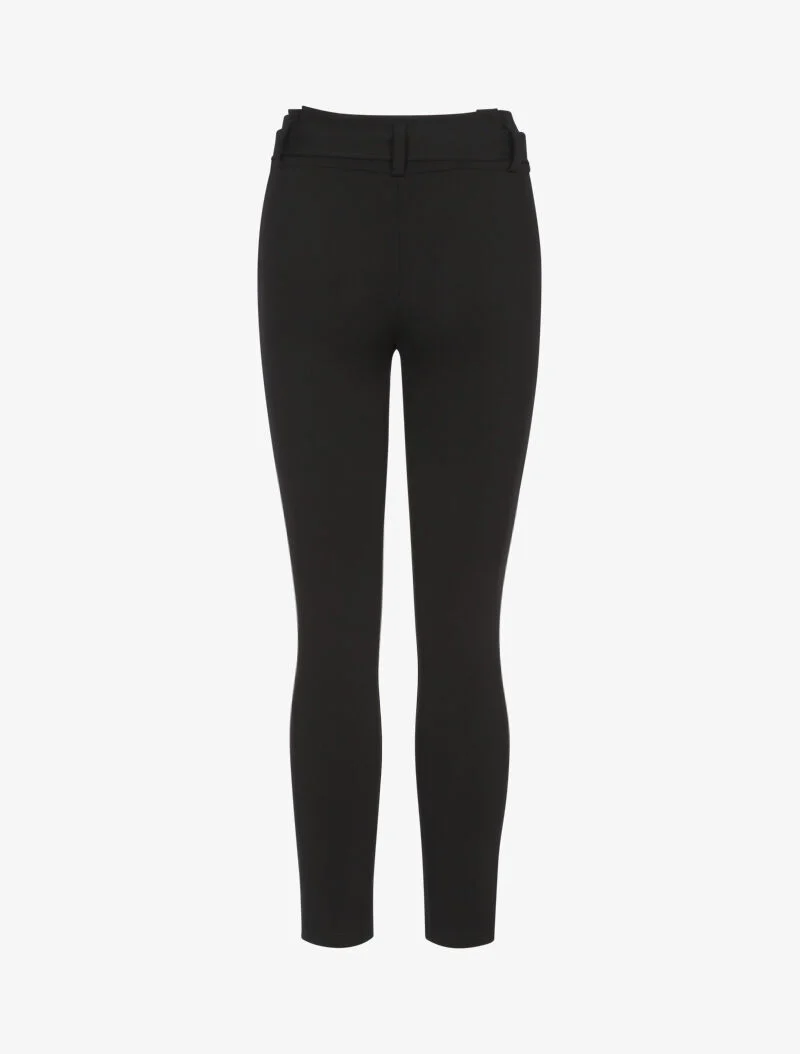 Karottenhose mit Gürtel - schwarz