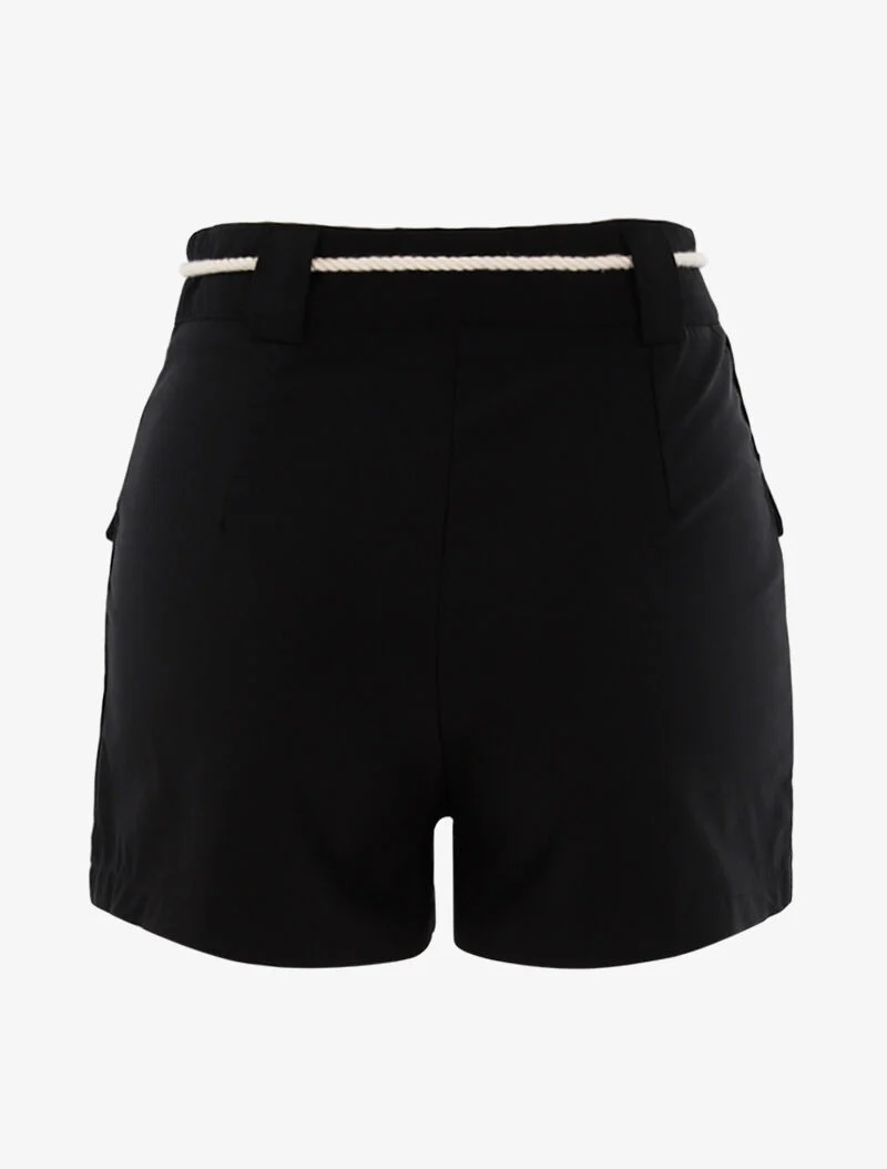 Shorts mit aufgesetzten Taschen - schwarz