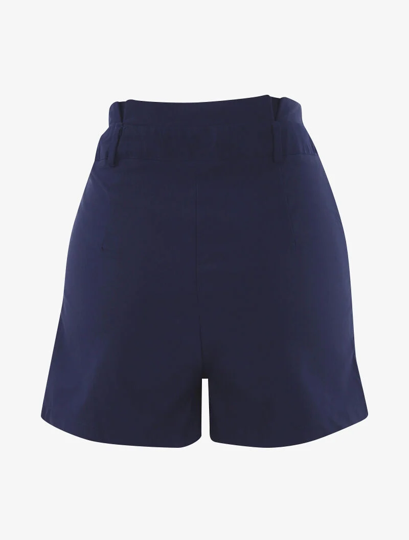 Unirock mit geraffter Taille - Marine