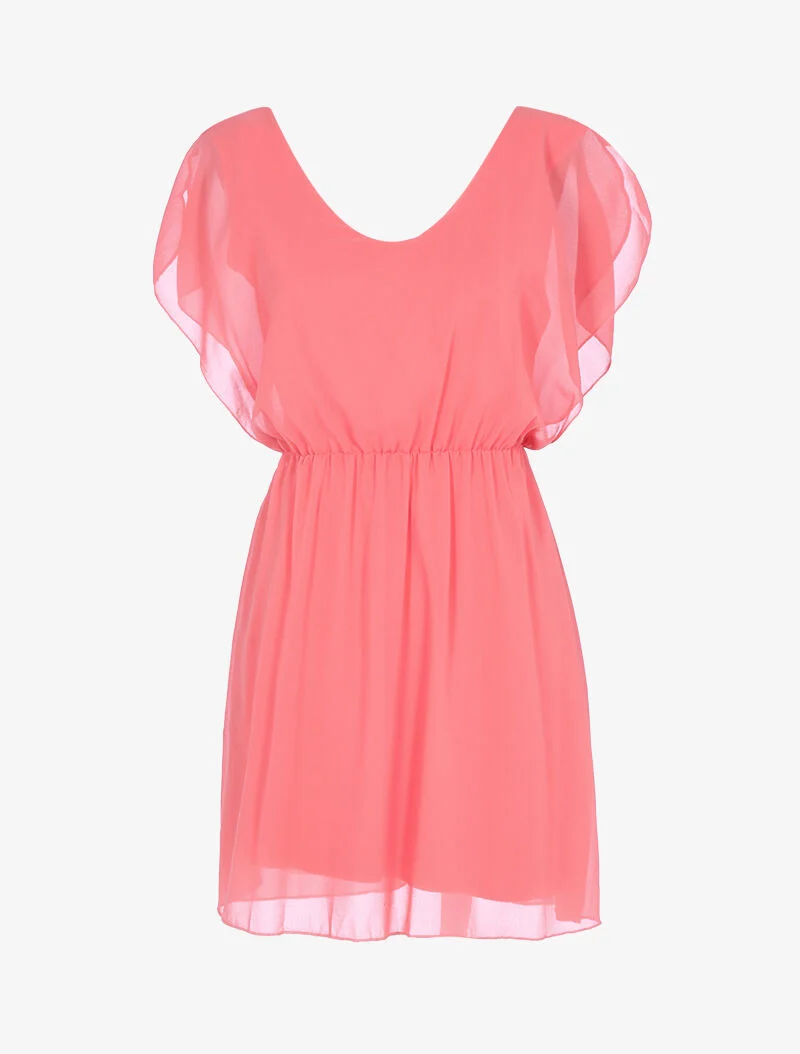 Skaterkleid aus Voile - Rose