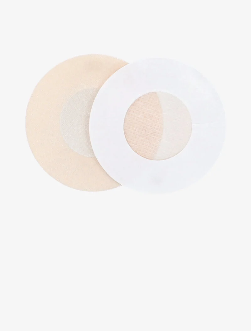 Set aus 5 Paaren selbstklebender Brustwarzenabdeckungen - beige