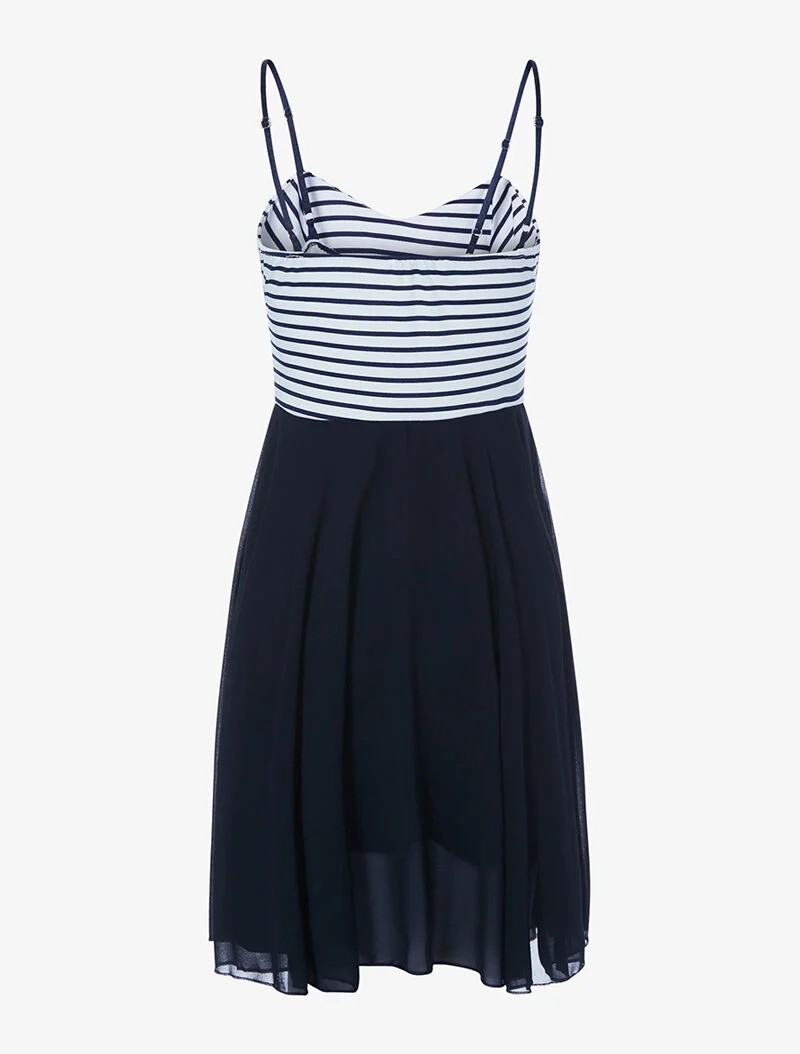 Kleid mit Matrosen-inspiriertem Oberteil - Marine