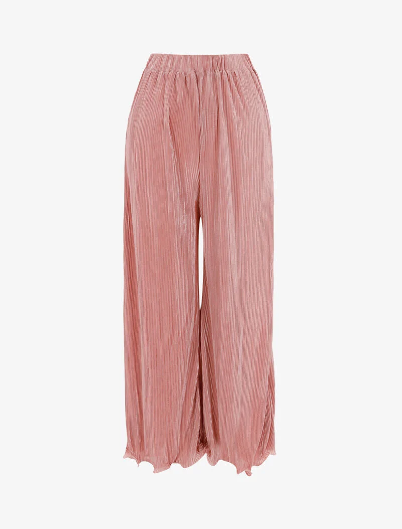 7/8-Hose mit Waffeleffekt - Rose