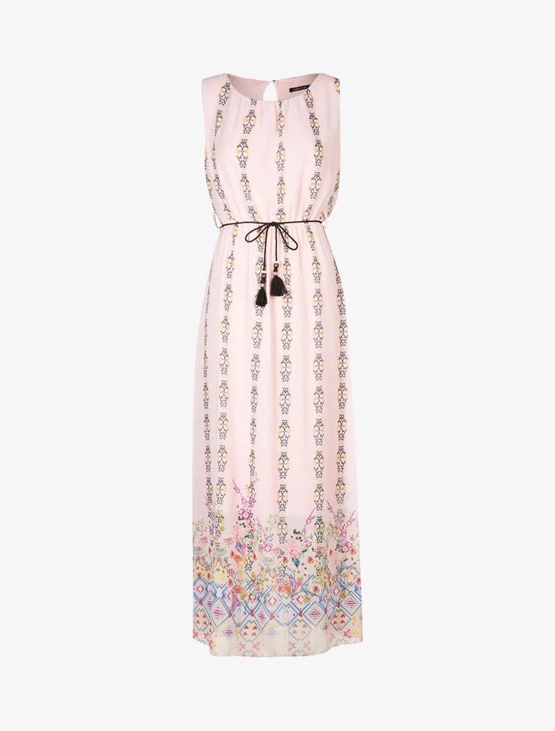 Kleid mit barockem Print - Rose