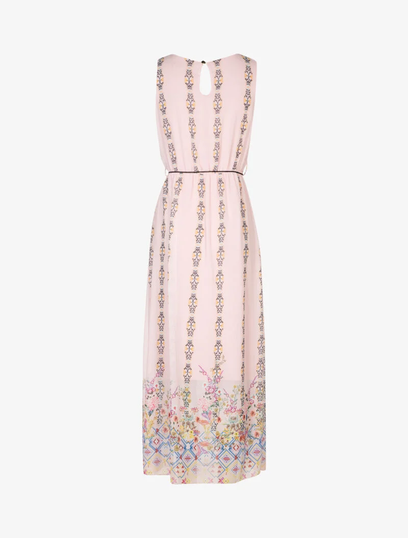 Kleid mit barockem Print - Rose