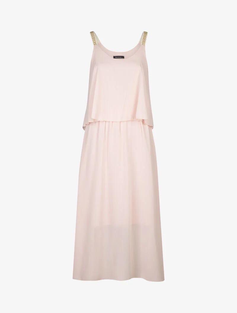 Bedrucktes Trägerkleid - Rose