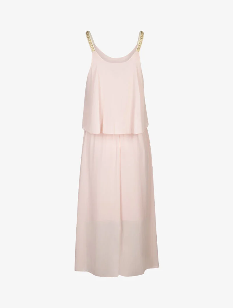 Bedrucktes Trägerkleid - Rose