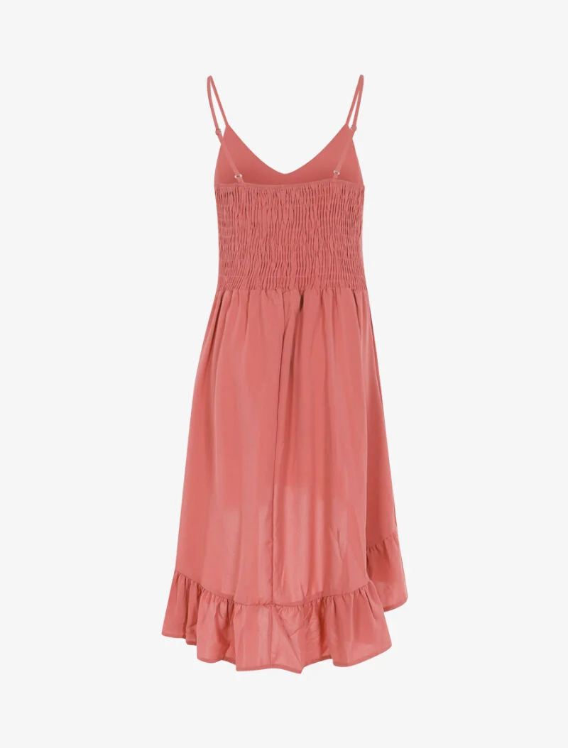 Asymmetrisches Rüschenkleid - Rose