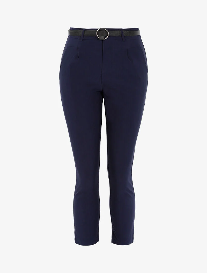 7/8 einfarbige Hose - Marine