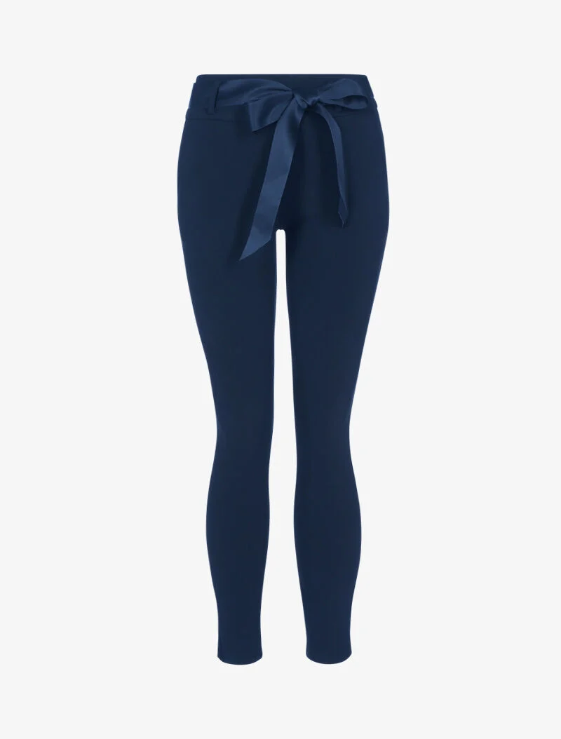 Karottenhose einfarbig - Marine