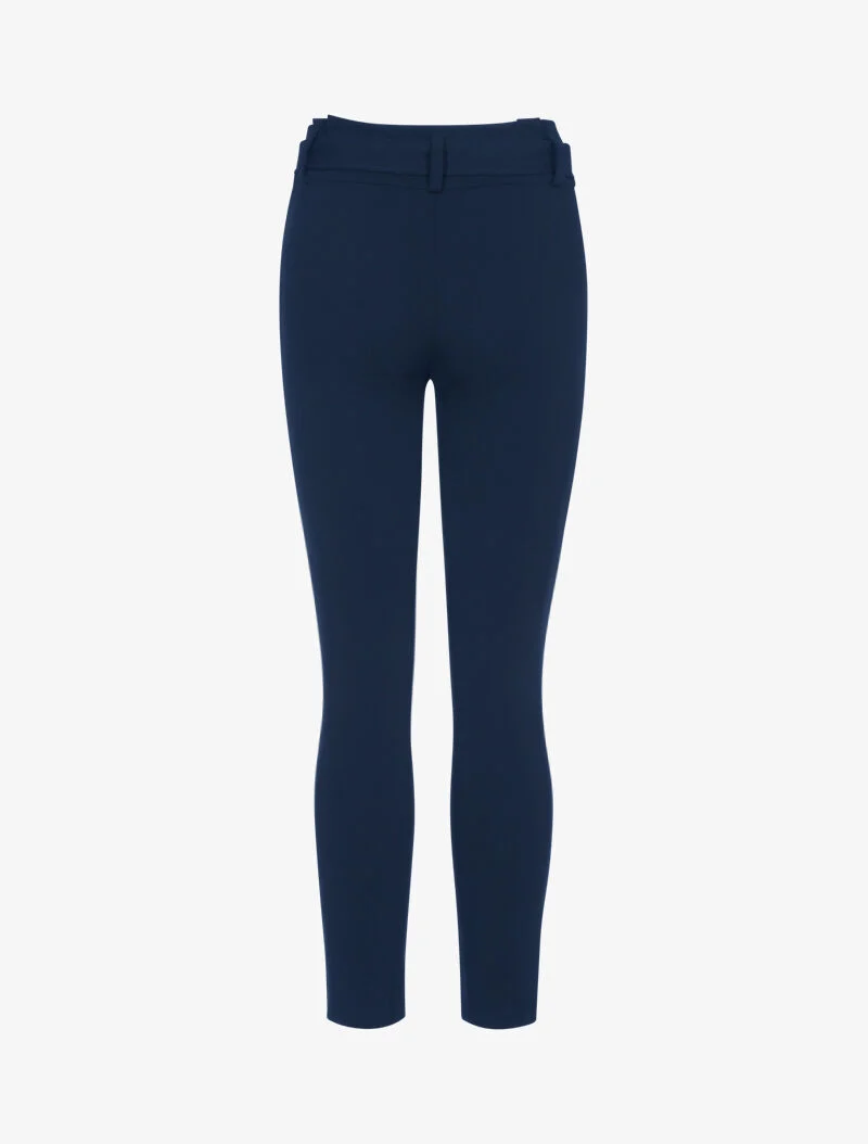 Karottenhose mit Gürtel - Marine
