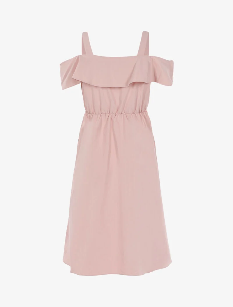 Schulterfreies Kleid - Rose