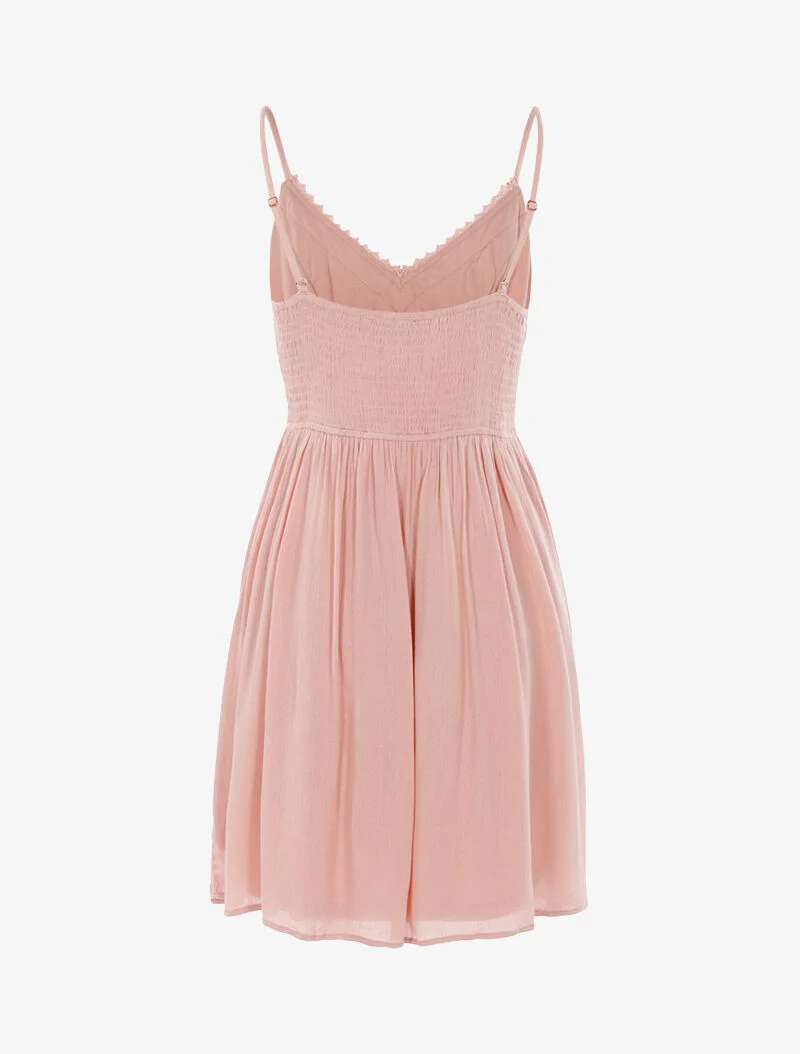 Kleid mit Häkel-Details - Rose