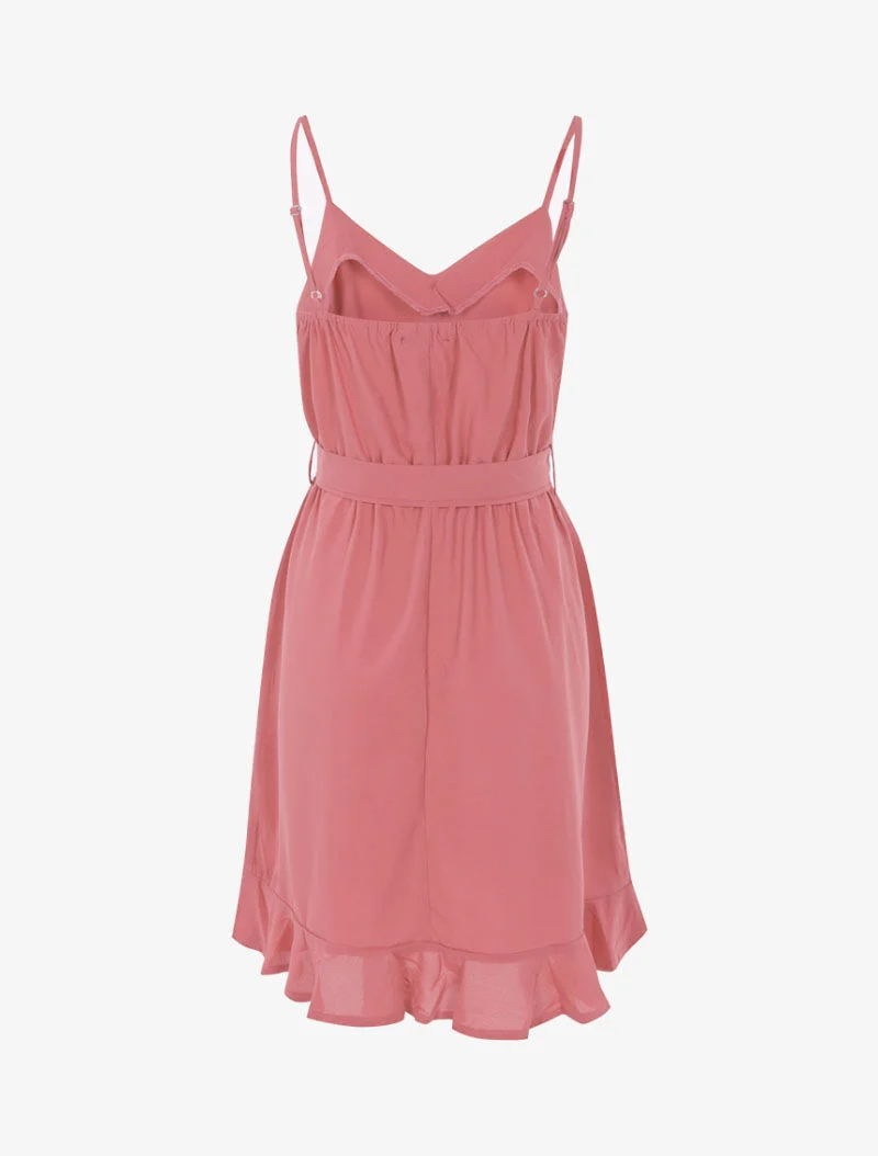 Kleid mit dekorativen Knöpfen - Rose