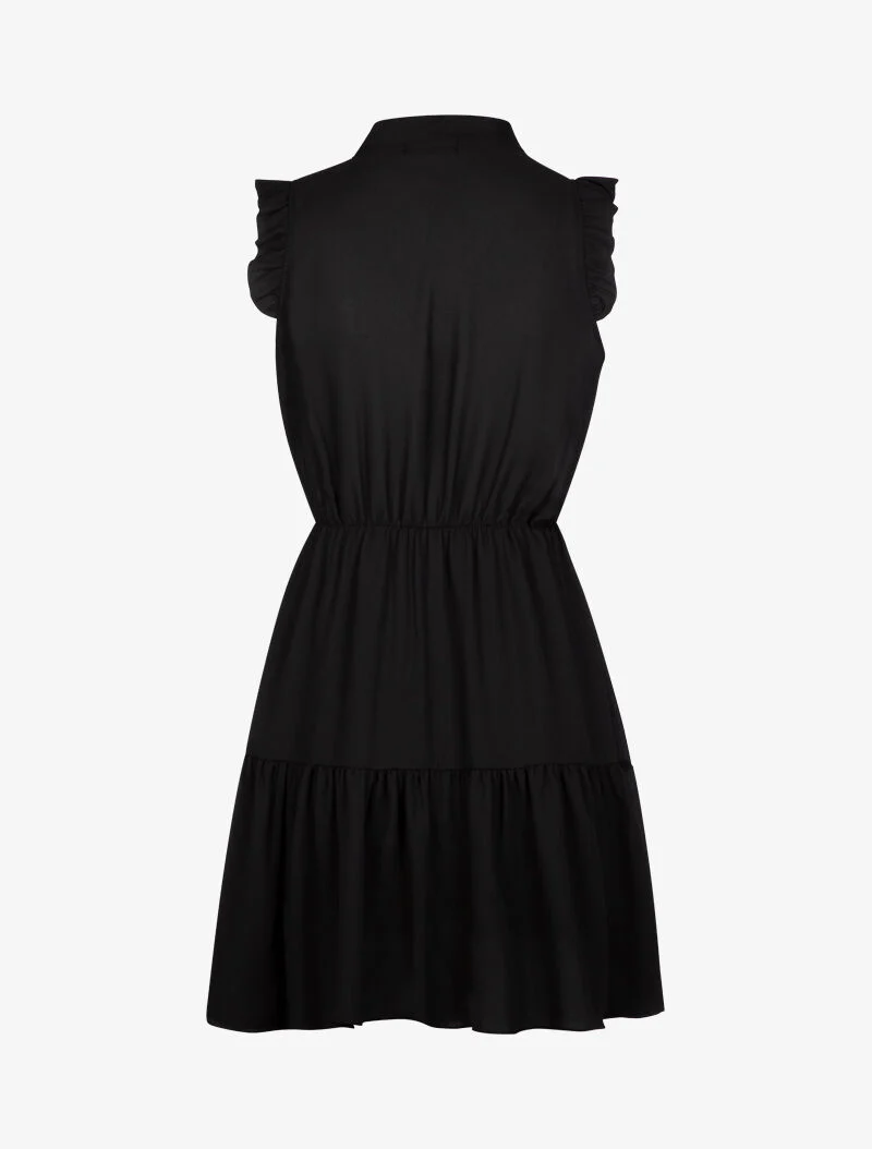 Skaterkleid mit Flügelärmeln - schwarz