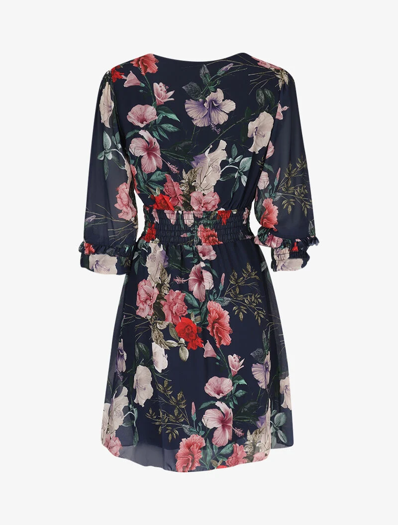Skaterkleid mit Prints - Marine