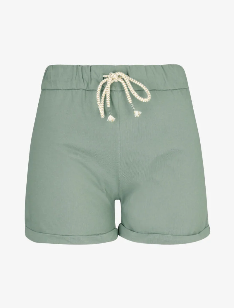 Shorts mit Kordelzug - Kaki