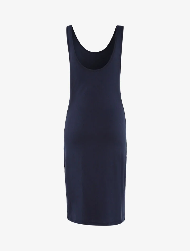 Basis-Kleid mit Knopfleiste - Marine
