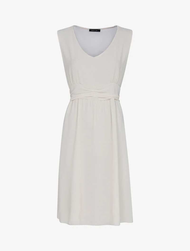Skaterkleid aus Voile - beige