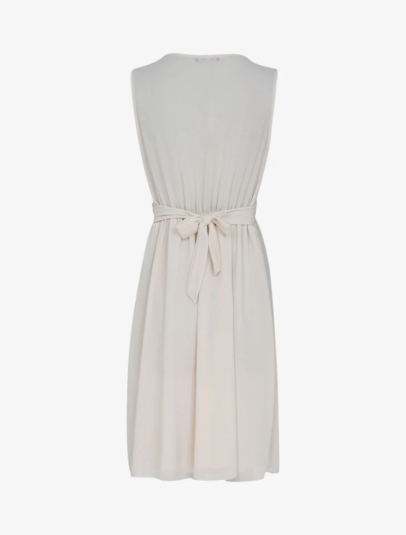 Skaterkleid aus Voile - beige