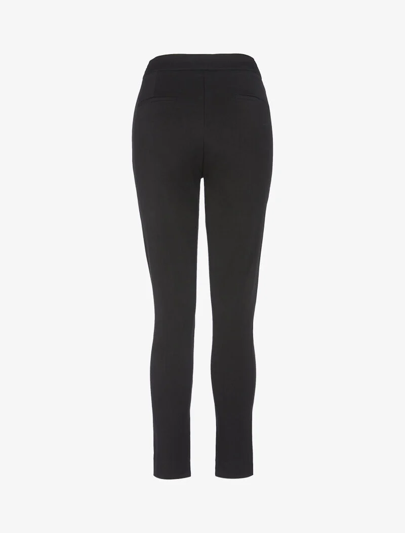 Weite Chino-Hose - schwarz