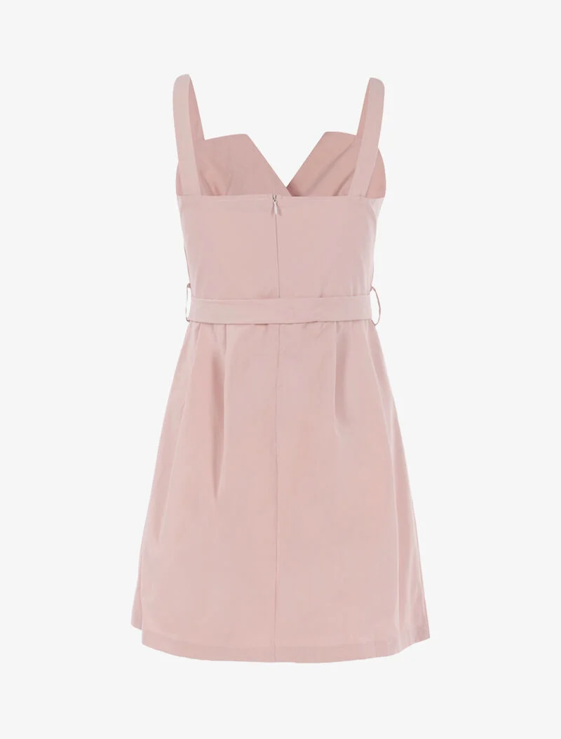 Kleid mit dekorativen Knöpfen - Rose