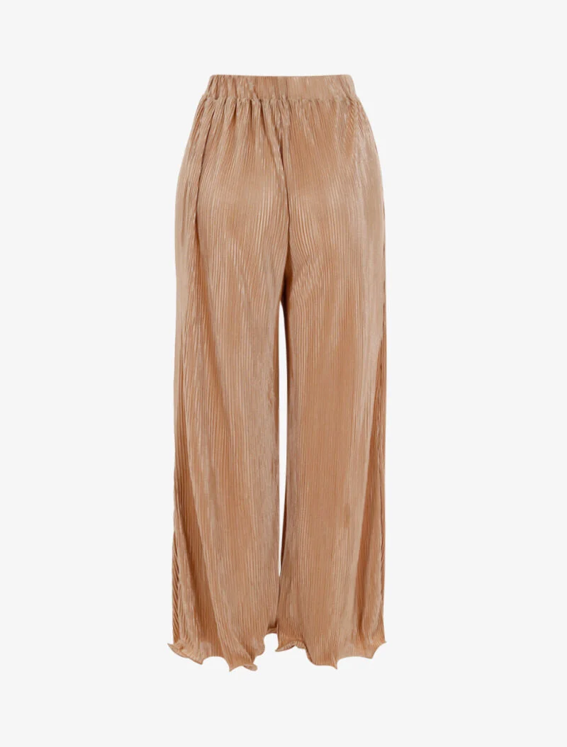 7/8-Hose mit Waffeleffekt - beige