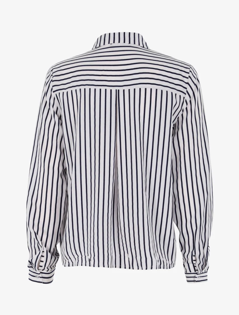 Gestreifte Bluse - marine/weiß
