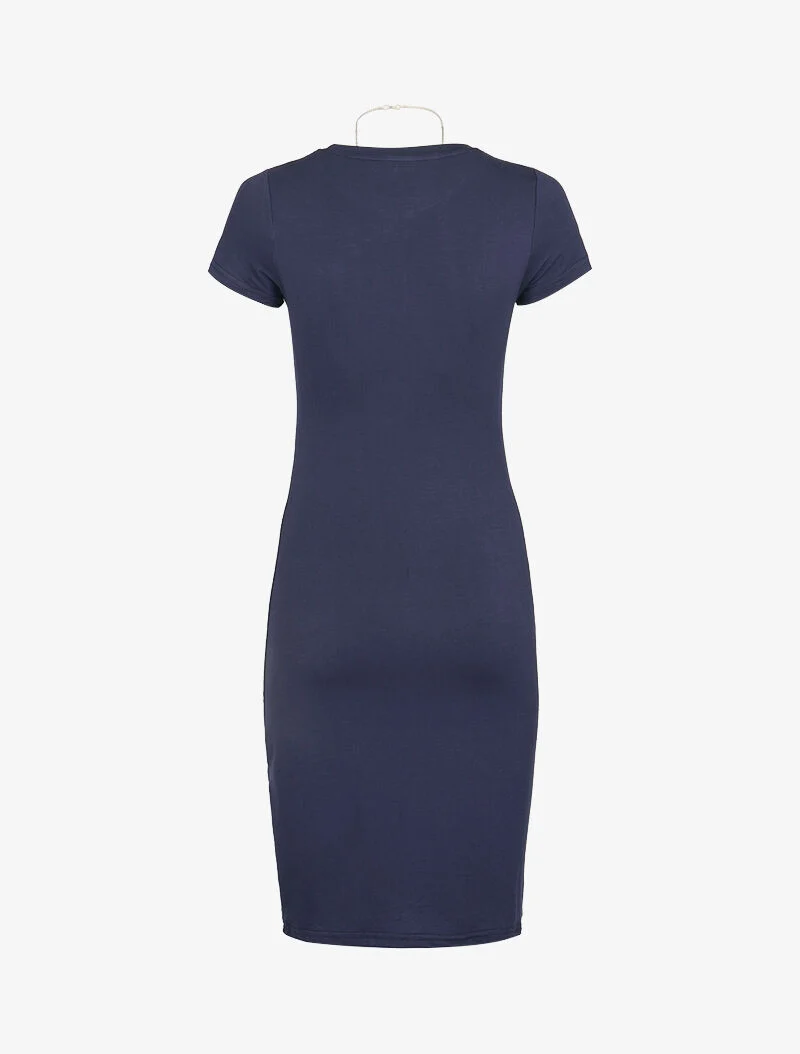 Figurbetontes T-Shirt-Kleid - Marine