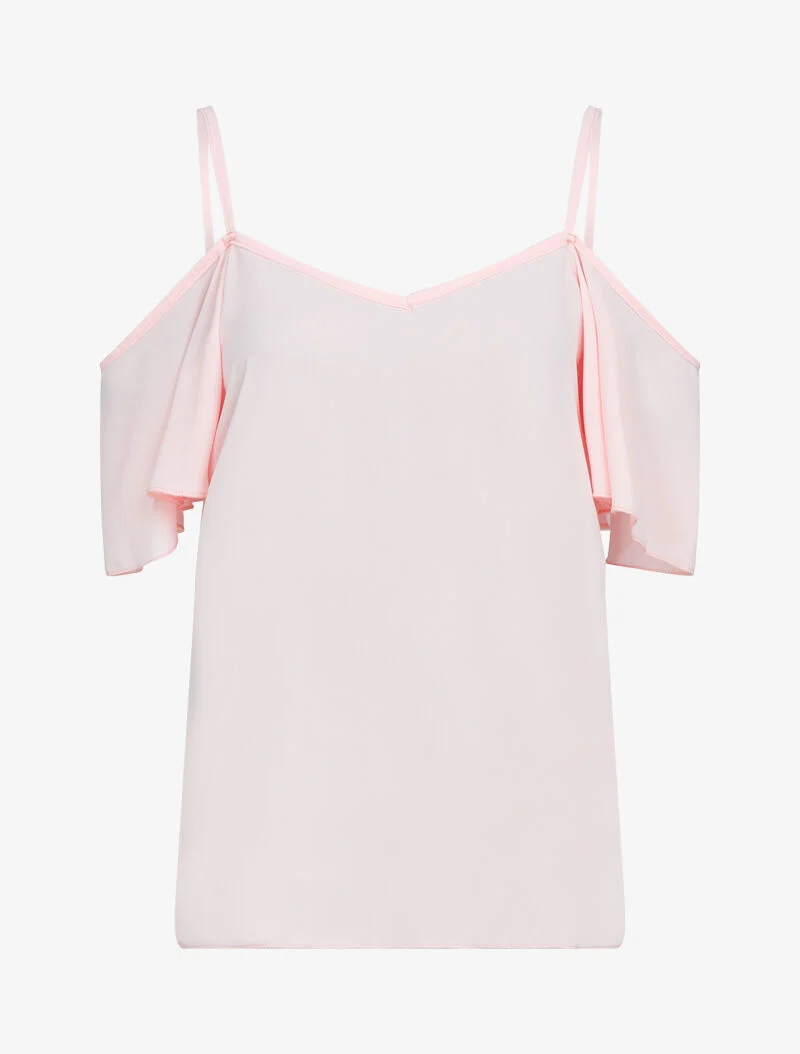 Schulterfreies Top - Rose