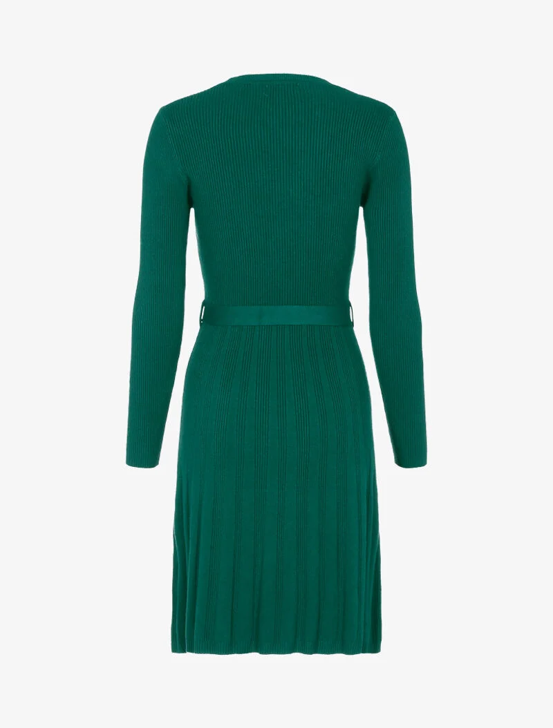 Strickkleid im Skater-Stil - Grün