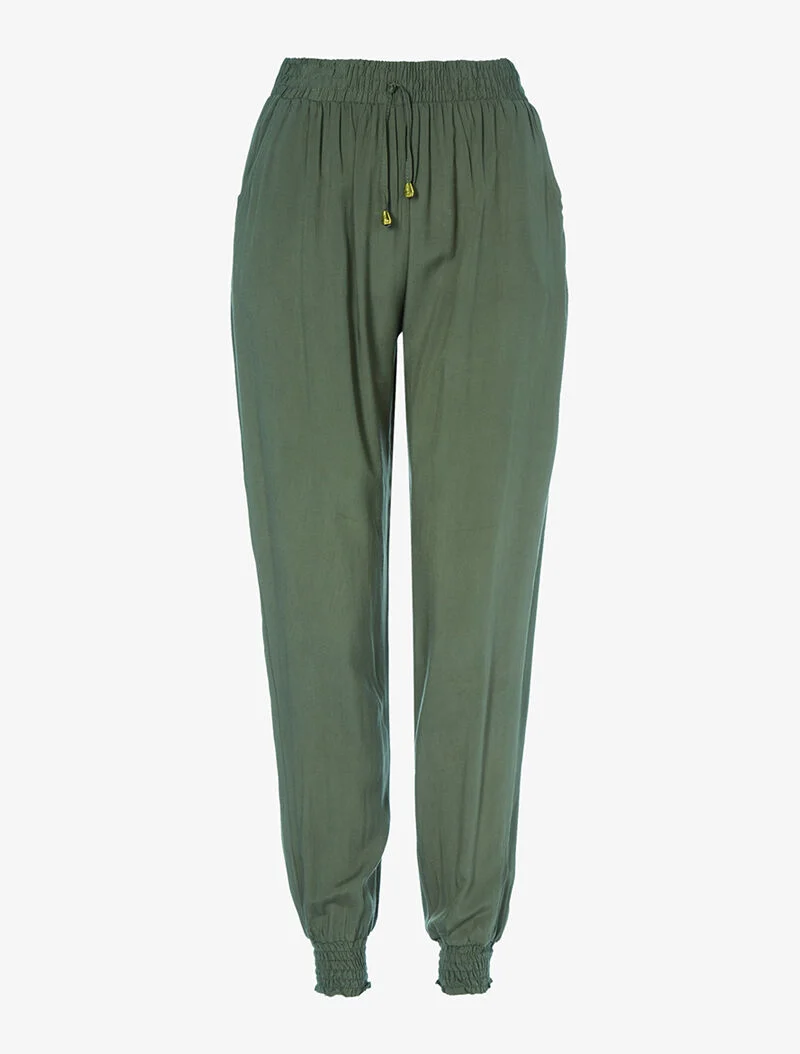 Haremhose einfarbig - Kaki