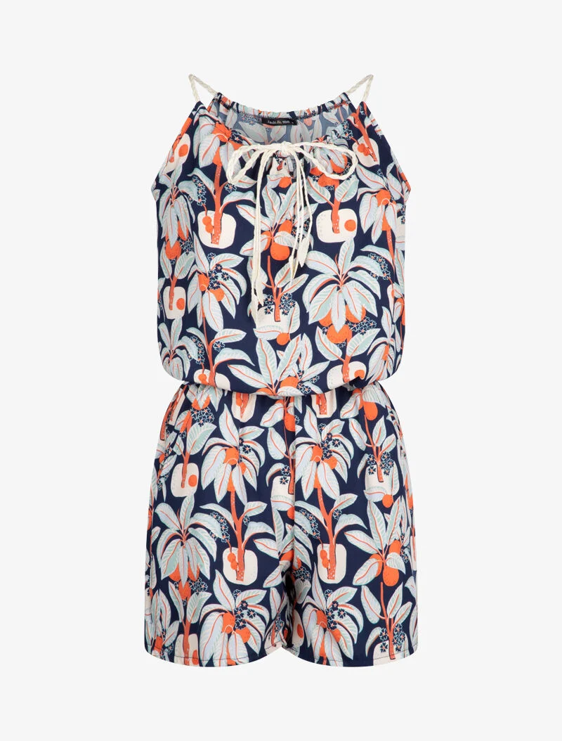 Kombishorts mit Kokospalmenmuster - Marine