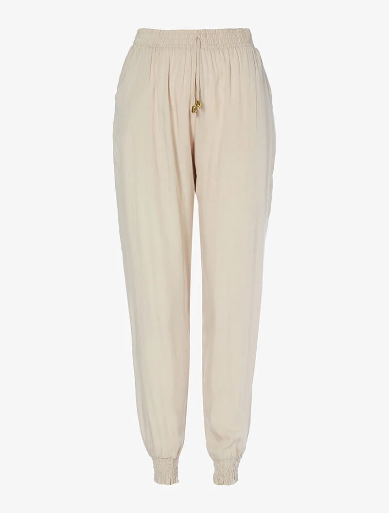 Haremhose einfarbig - beige
