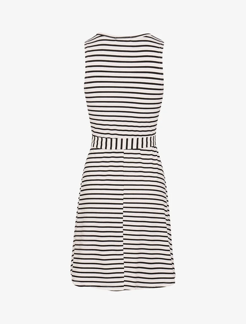 Matrosenkleid mit Schlüsselloch-Detail - weiß