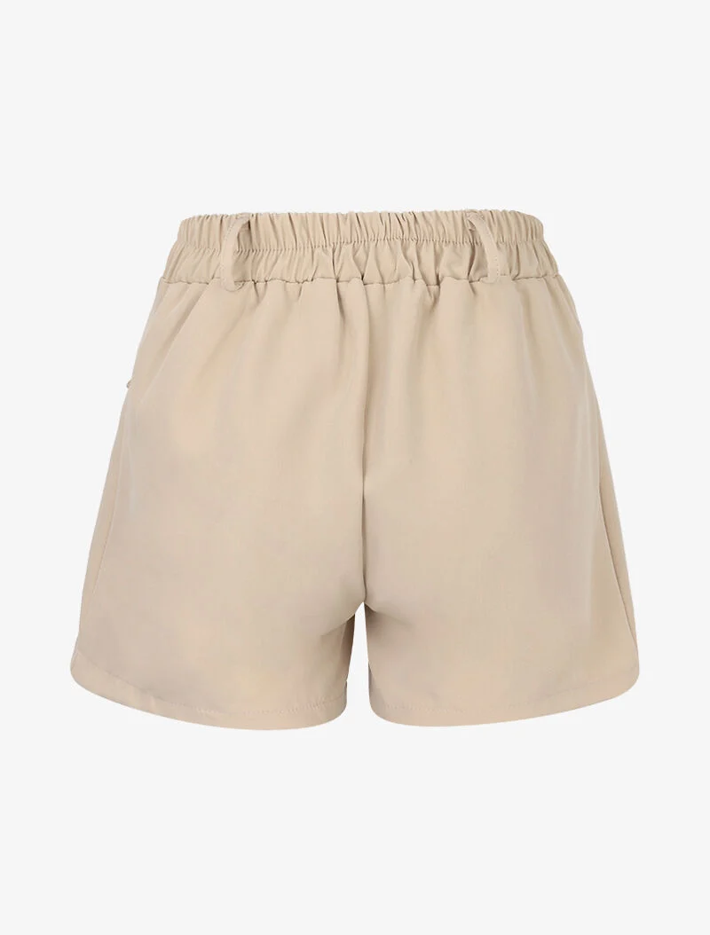 Mini-Shorts mit großen Taschen - beige