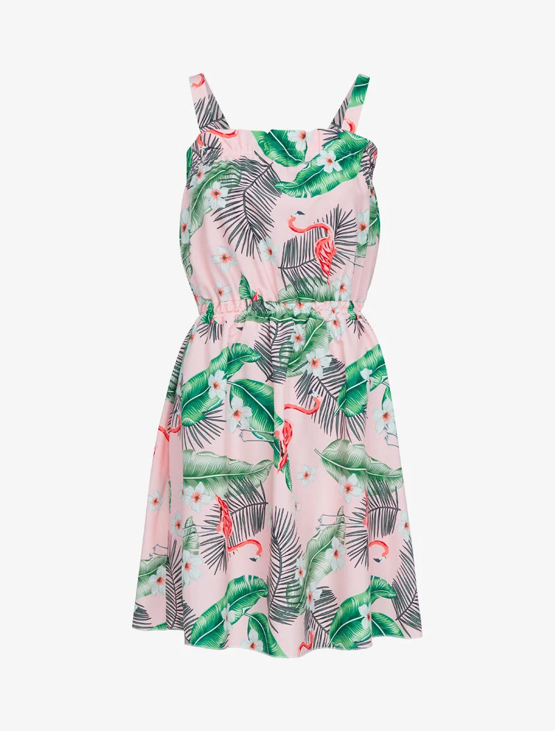 Skaterkleid mit Prints - Rose