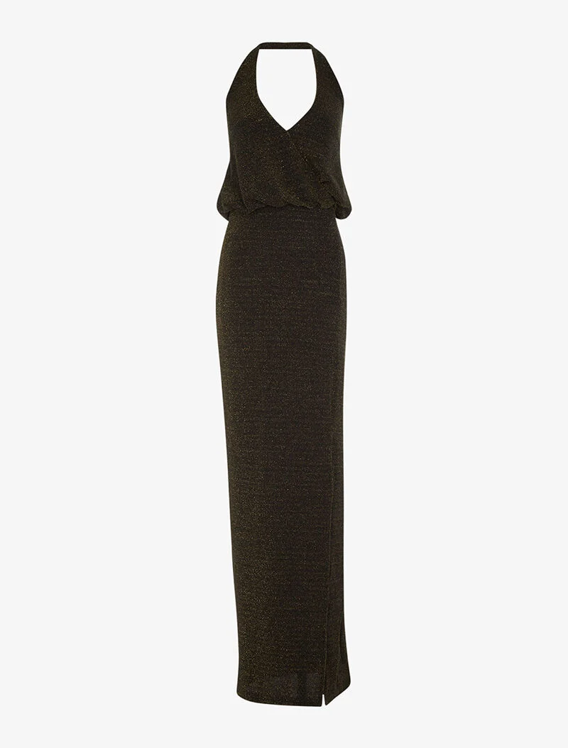 Paillettiertes langes Kleid - oder