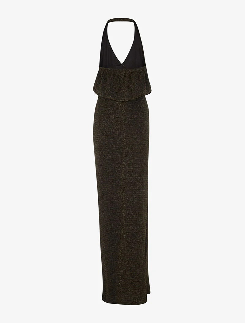 Paillettiertes langes Kleid - oder