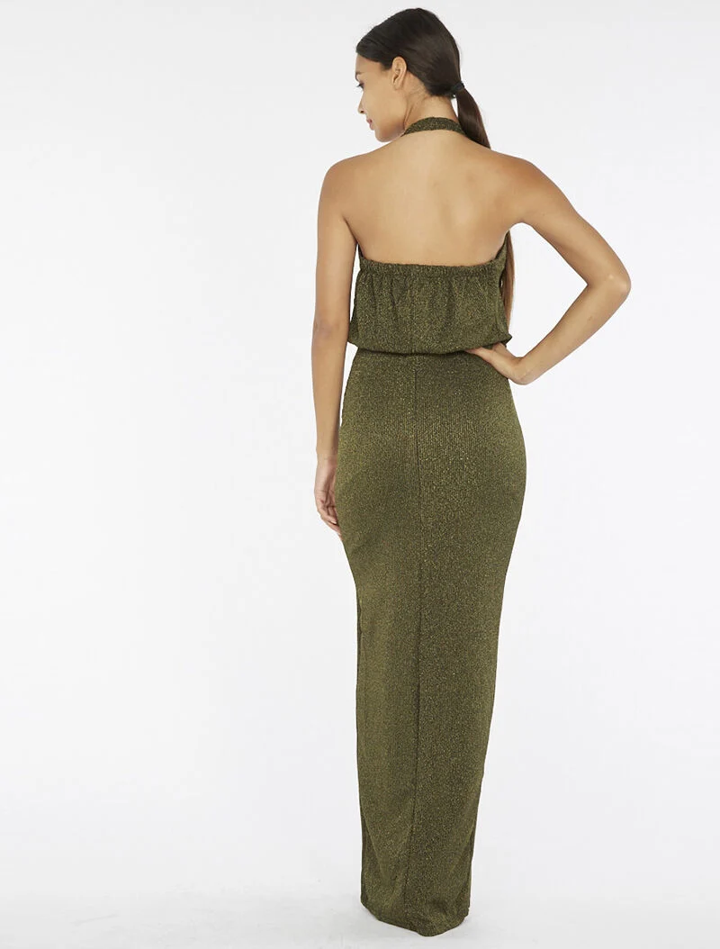 Paillettiertes langes Kleid - oder