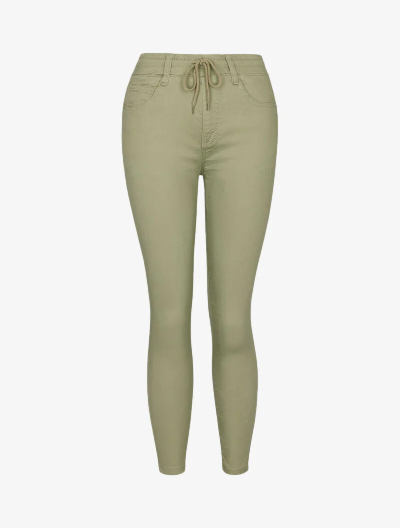 Jogginghose mit Kordelzug - Kaki
