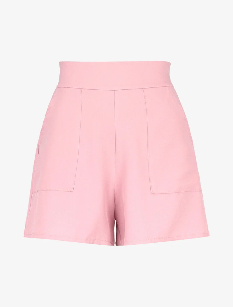 Tanktop- und fließendes Shorts-Set - Rose