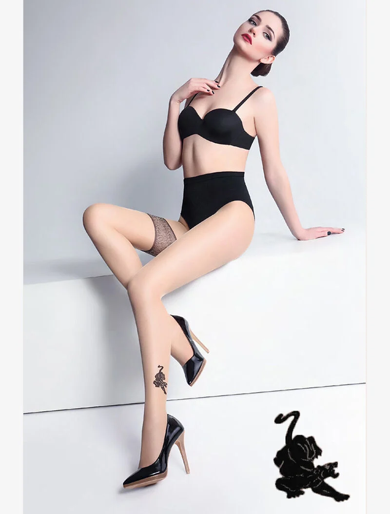 Twin Tiger Strumpfhose 20 - schwarz