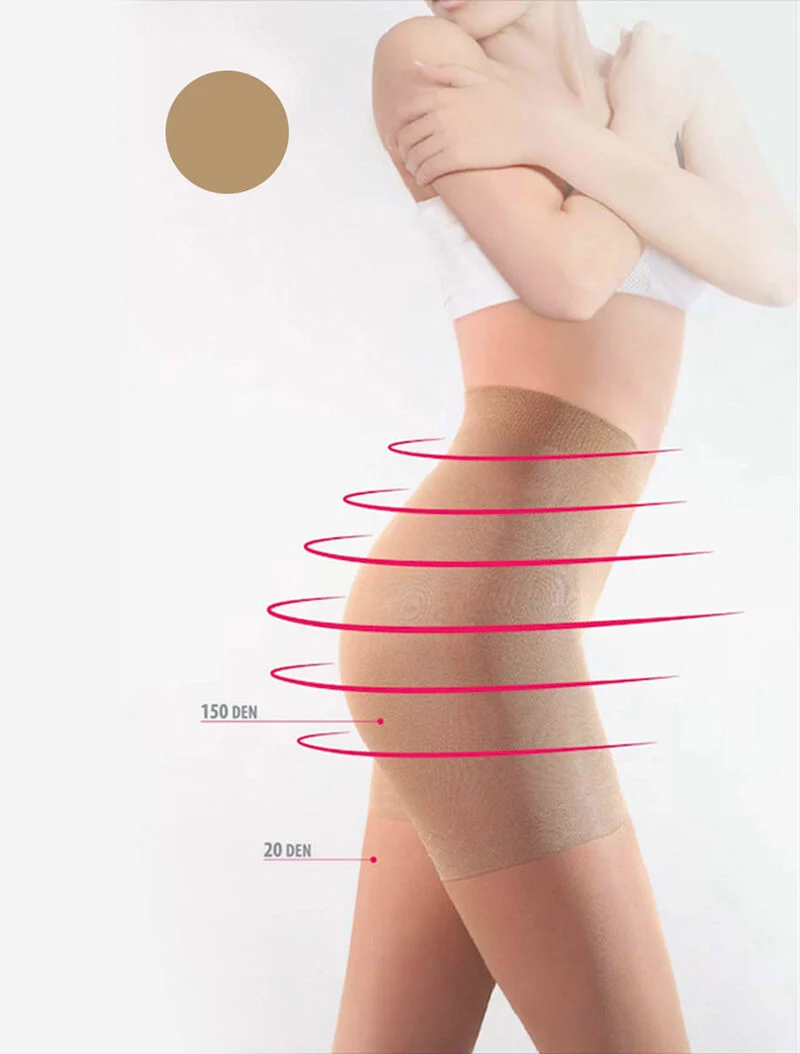 Slim-Strumpfhose 20 - Eis - braun