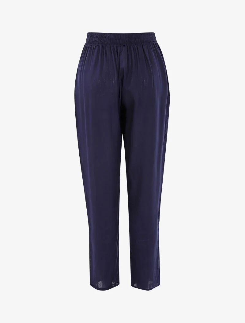 Leichte Karottenhose - Marine