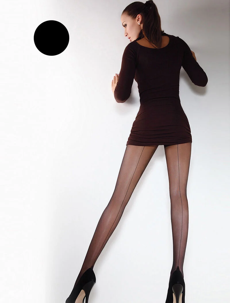 Schicke Strumpfhose 20 Bikini - schwarz
