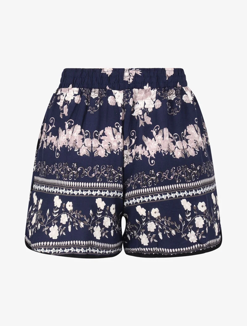 Transparente Shorts mit Prints - Marine