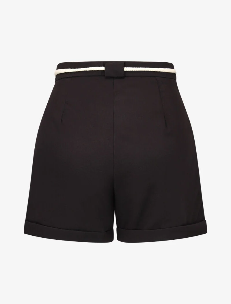 Shorts mit großen aufgesetzten Taschen - schwarz