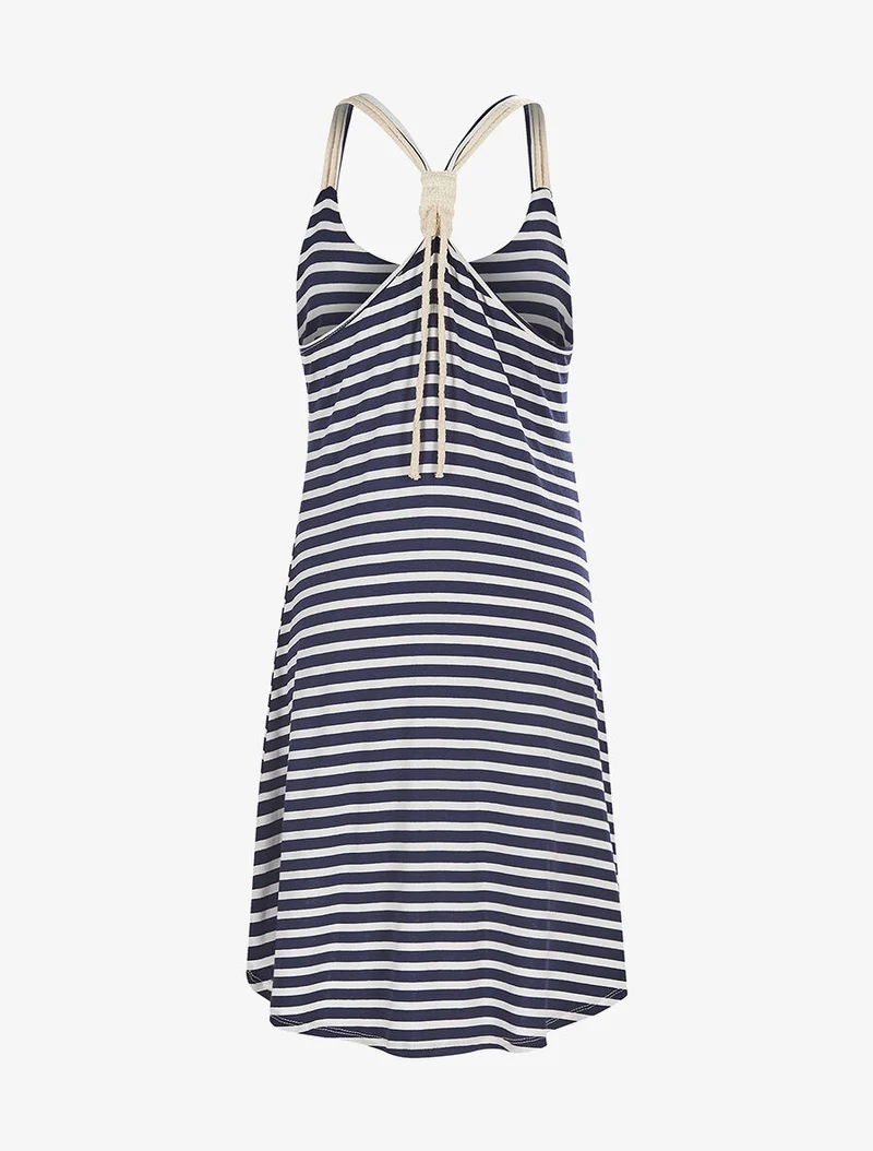 Trapezförmiges Matrosenkleid - Marine